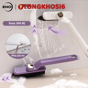 Bàn Chải Vệ Sinh Khe Hở Đa Năng, Cây Chà Sàn Nhà Tắm Đa Năng Kèm Nhíp Gắp Vệ Sinh Cống Chổi Cọ Nhà Vệ Sinh Xoay 360 Độ