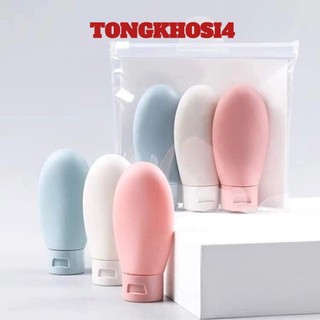 Set 3 Lọ Chiết Mỹ Phẩm, Dầu Gội, Sữa Tắm Du Lịch 60ml