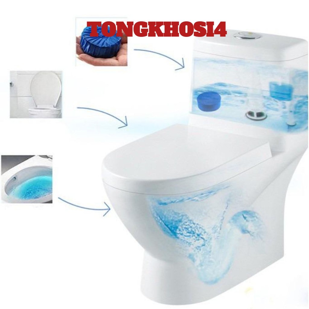 [COMBO 10]10 Viên thả bồn cầu tẩy sạch mảng bám khử mùi Hàn Quốc, viên tẩy bồn cầu gói 10 cục cực kỳ tiện lợi - Viên Khử
