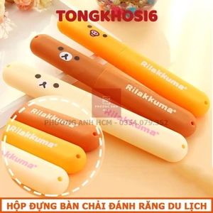 Hộp Đựng Bàn Chải Du Lịch- Hộp Đựng Bàn Chải Đánh Răng Du Lịch Hình GẤU RIL3KUMA