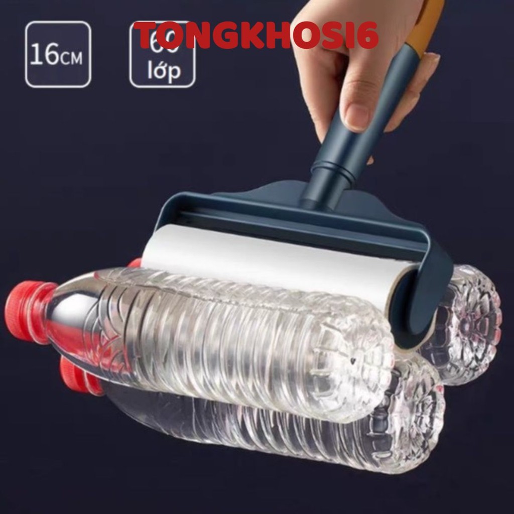 Cây Lăn Bụi Làm Sạch Quần Áo, Chăn Ga, Đệm Sofa, Thanh Lăn Lông Chó Mèo- Lõi Lăn Bụi Dự Phòng 60 Lớp Cao Cấp