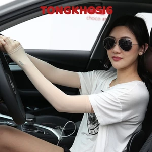 Găng Tay Chống Nắng Hàn Quốc Xỏ Ngón Let's Slim đủ màu Dày Dặn Ngăn Tia UV