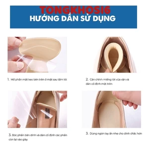 Miếng Lót Giày Chữ T - HICKIES Chống Rộng, Tuột Gót, Bảo Vệ Gót