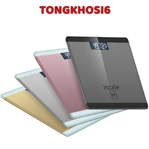 Cân Sức Khỏe Điện Tử Chính Hãng ISCALE SE 150kg Màn Hình LCD Rõ Nét Kính Cường Lực Cao Cấp Thiết Kế Gọn Nhẹ