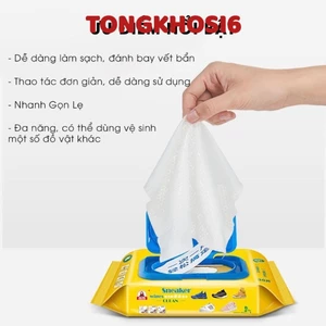 Khăn Giấy Lau Giày Sneaker Thần Thánh Bịch 40 Tờ - Giấy ướt lau túi xách giày dép , Khăn vệ sinh giày túi xách balo