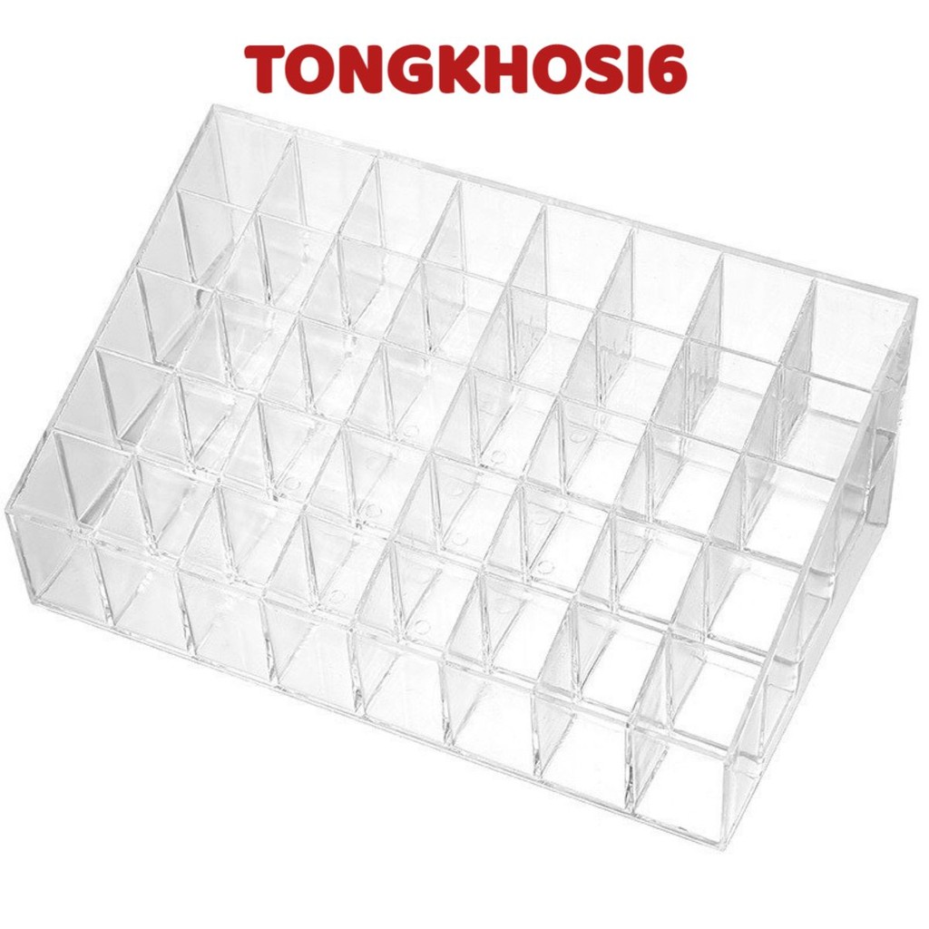 Khay Đựng Son 24 ô trong suốt Meca