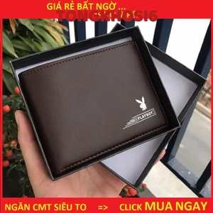 VÍ NAM PLAYBOY DA ĐẸP THỜI TRANG HÀNG HIỆU CAO CẤP - Bóp ví nam da PU xịn phong cách trẻ nam tính nhập khẩu chính hãng