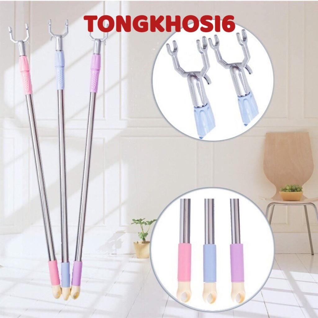 Cây Gậy Lấy Đồ, Phơi Quần Áo Trên Cao Rút Thu Gọn