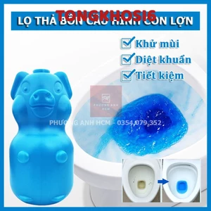 Lọ Thả Bồn Cầu Tẩy Sạch - Diệt Khuẩn - Khử Mùi Toilet Hình Con Heo / Lợn Thả Bồn Cầu - 3457