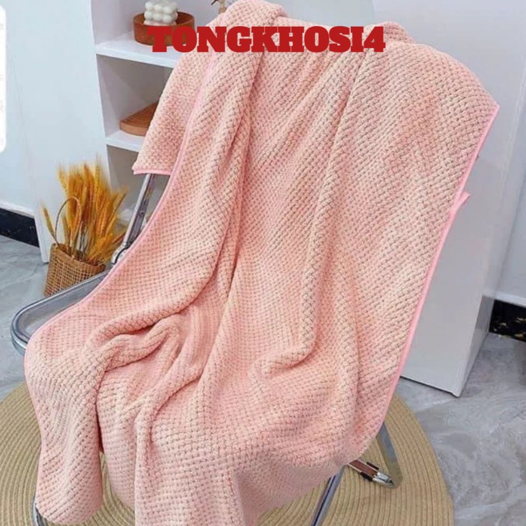 Khăn Tăm San Hô Siêu Thấm Hút, Khăn Tắm Hàn Quốc Chất Liệu Sợi Microfiber Kích Thước 70x140cm- AK98