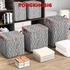 Túi đựng chăn màn caro 100 lít, túi đựng quần áo chăn mền có khoá