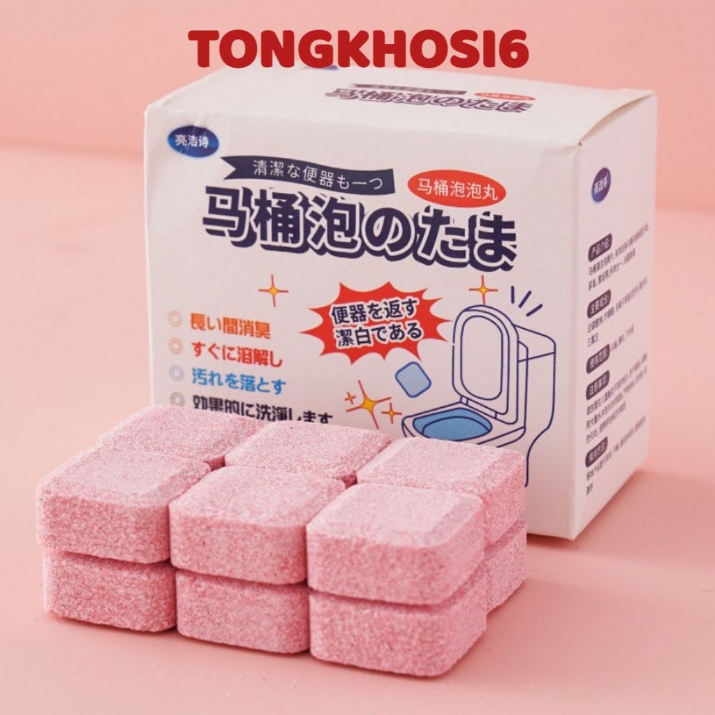 Viên Sủi Vệ Sinh Thông Tắc Bồn Cầu, Viên Tẩy Khử Mùi Bồn Cầu Đường Ống Siêu Hiệu Quả