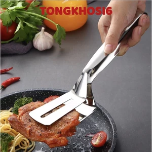 Kẹp Gắp Thức Ăn Inox, Kẹp Inox Gắp Nóng Thức Ăn - Kẹp Gắp Thực Phẩm, Chiên Đồ Ăn Chất Liệu Inox 304