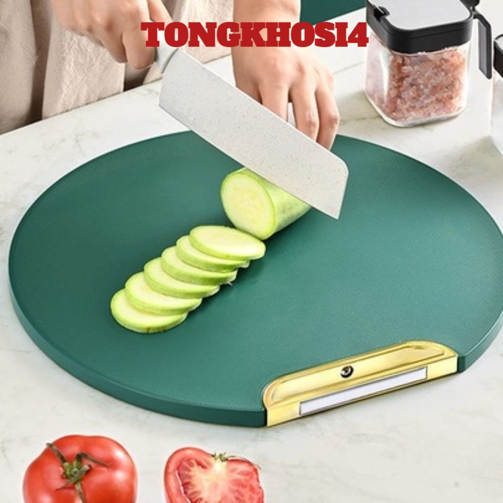 (COMBO 2) Thớt Xanh Kháng Khuẩn Siêu Hot AK65 - Thớt Diệt Khuẩn Thời Thượng - Thớt Cường Lực (Thớt Tròn) ~600g