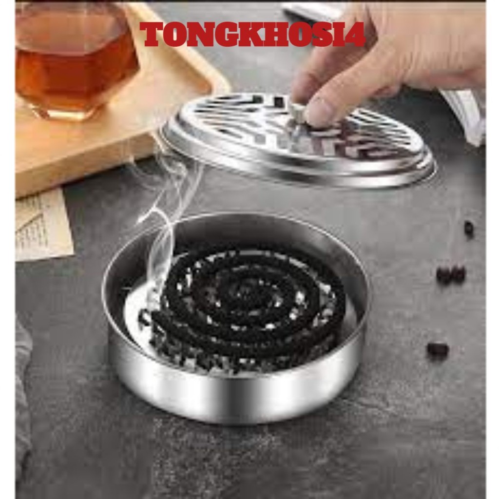 Khay Đựng Nhang Muỗi, Hộp Đựng Nhang Muỗi Chống Nóng Có Nắp Tiện Lợi,Hộp Đựng Nhang Muỗi Mẫu Mới Cao 15cm Có Nắp AK398