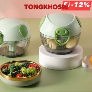 Máy Xay Mini Đa Năng 3 Lưỡi Dao Kéo Tay, Máy Xay Tỏi Ớt Hành, Xay Rau Củ Quả, Xay Đồ Ăn Dặm 3968