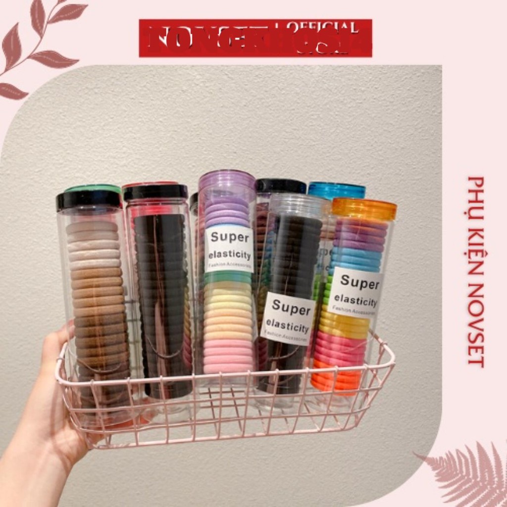 [Mã FATREND125 giảm đến 50k đơn từ 150k] Dây buộc tóc NOVSET thun cột tóc nữ dễ thương phong cách Hàn Quốc
