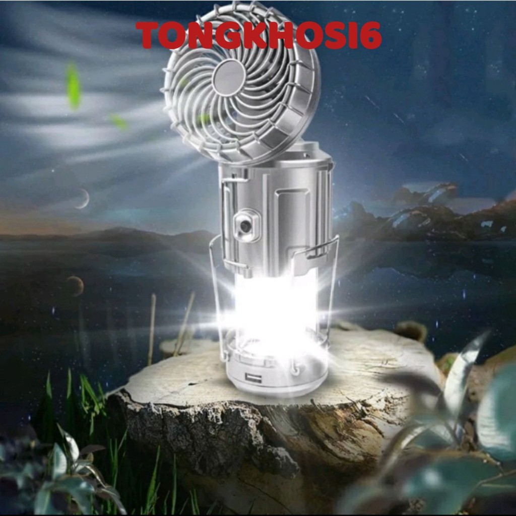 Đèn bão LED Năng Lượng Mặt Trời Đa Năng 3 Trong 1 Tích Hợp, Đèn Pin, Sạc Điện Thoại Tiện Lợi,  Đèn Chống Bão- 3368