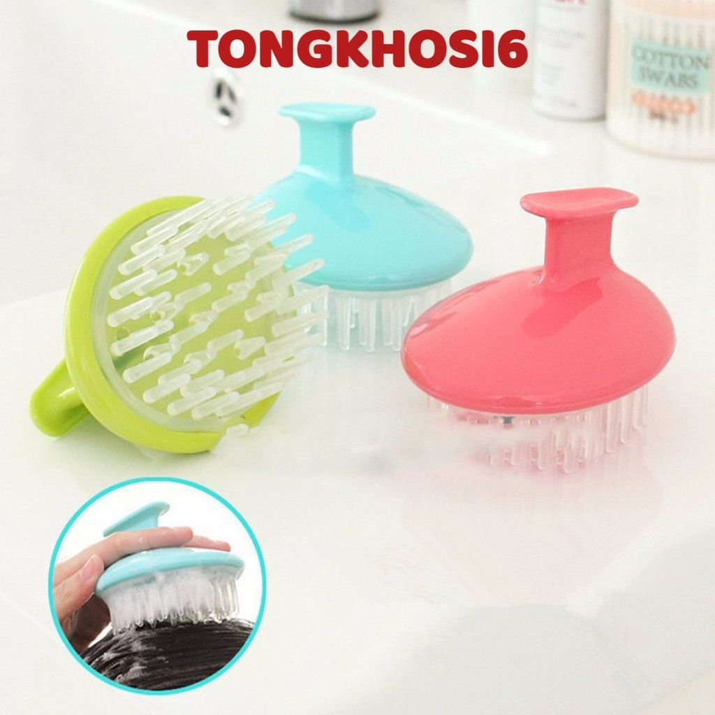 (COMBO 10)Lược Gội Đầu Massage Silicon Dùng Siêu Thích, Lược Gội Đầu Bằng Silicon Mát Xa Da Đầu Giảm Rụng Kích Thích