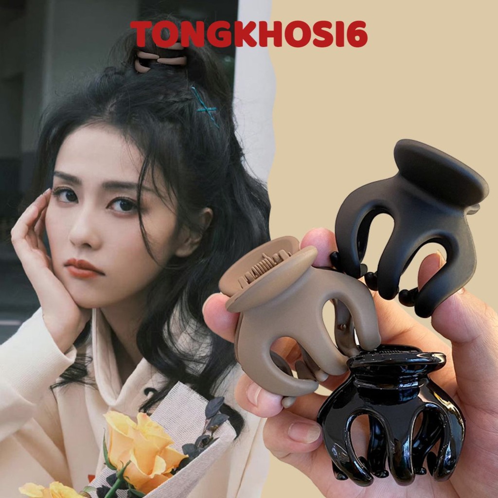 Kẹp tóc càng cua bạch tuộc nhựa nhiều kích thước, Kẹp Càng Cua 3 Răng, 5 Răng trong suốt/ nhám/ bóng / kẹp tóc CHẮC BỀN