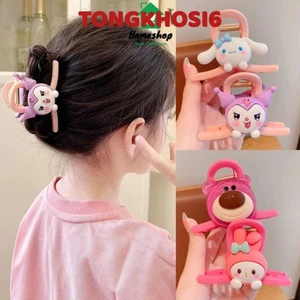 Cặp/Kẹp Tóc Càng Cua Chuyên Cặp Đuôi Ngựa Họa Tiết Hoạt Hình- Kẹp Tóc Siêu Cute Gấu Lotso Thỏ Tai Dài