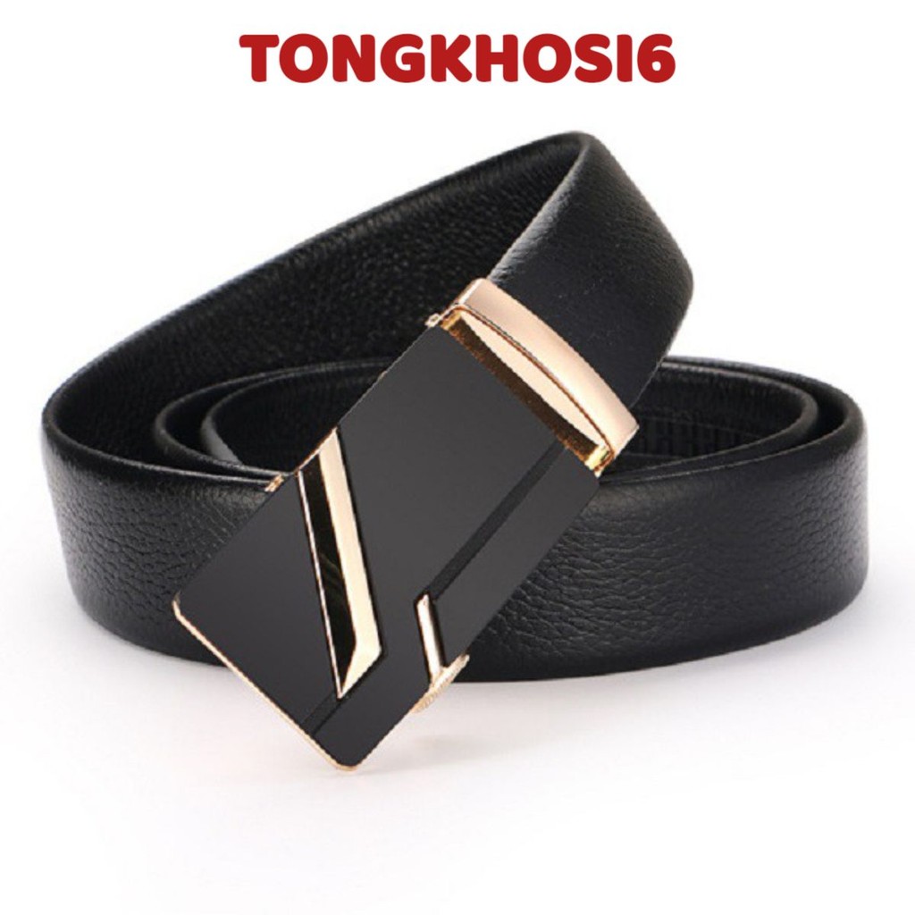[Dây lưng] Dây Nịch Nam Da Bò 100% Chính Hãng Mạ Bạc Nam Tính. Thắt Lưng Da Nam Hàng Hiệu BAELLERRY Khóa Cài Cao Cấp GC5