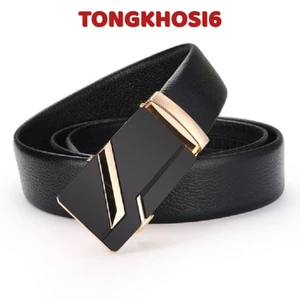 Dây Nịch Nam Da Bò 100% Chính Hãng Mạ Bạc Nam Tính. Thắt Lưng Da Nam Hàng Hiệu BAELLERRY Khóa Cài Cao Cấp GC5
