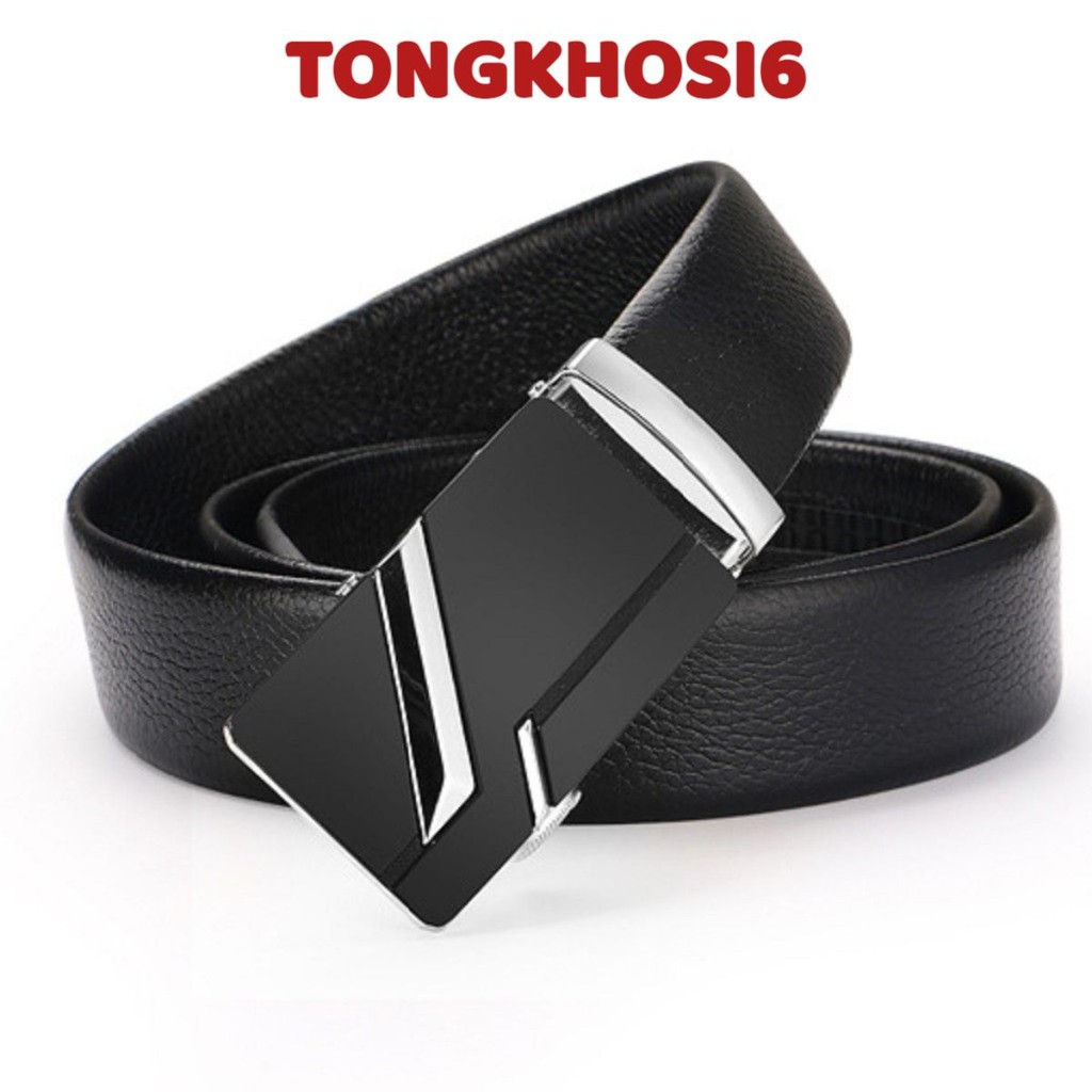 [Dây lưng] Dây Nịch Nam Da Bò 100% Chính Hãng Mạ Bạc Nam Tính. Thắt Lưng Da Nam Hàng Hiệu BAELLERRY Khóa Cài Cao Cấp GC5