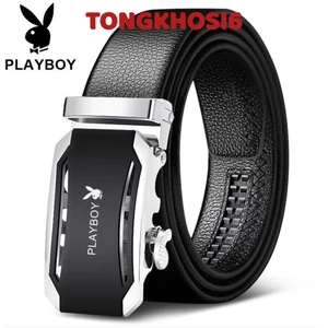 Thắt Lưng Da Nam Hàng Hiệu PLAYBOY Cao Cấp Da Xịn. Dây Nịt Nam Da Bò 100% Mạ Vàng Nam Tính Chính Hãng GC305