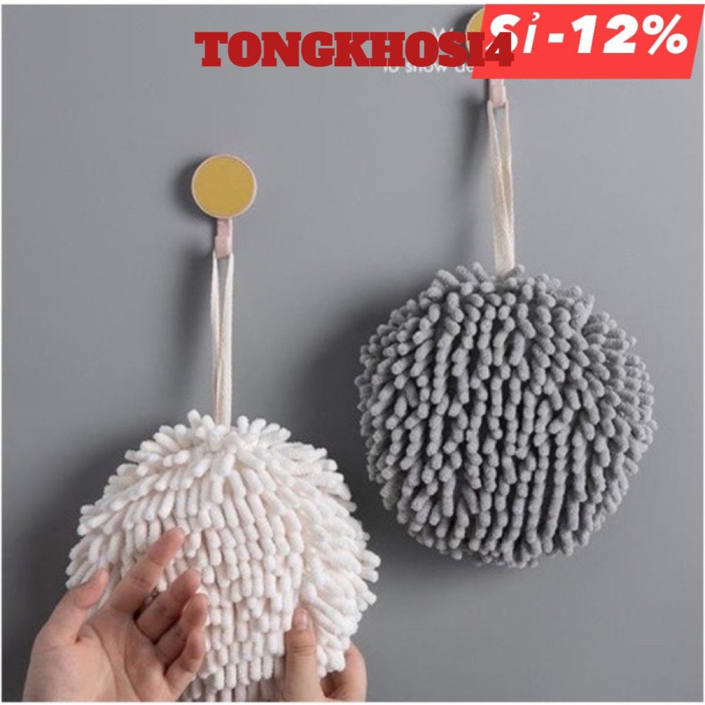 Bông lau tay, khăn lau tay nhà bếp siêu hút nước D-17cm