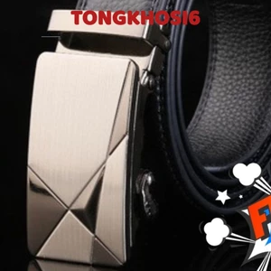 Thắt Lưng Da Nam Siêu Xịn Khóa Tự Động Cao Cấp Dây Nịt Da Bò 100% Chính Hãng Hiệu Baellerry Mạ Bạc Nam Tính TLO39622