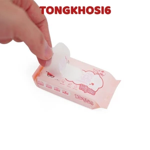 Set 8 Gói/ 64 Tờ Khăn Giấy Ướt Mini Bỏ Túi Tiện Lợi, Khăn Ướt Tiện Dụng