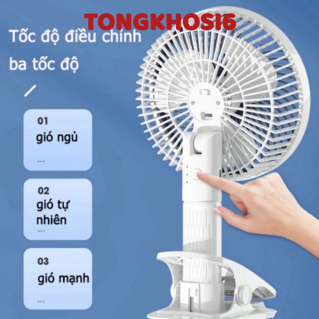 Quạt Kẹp Đa Năng Để Bàn SUPER 3IN1 Kẹp Bàn- Kẹp Điện Thoại Hoặc Gắn Bàn Quạt Cầm Tay Nhỏ Gọn Tiện Dụng, Quạt Mini Để Bàn
