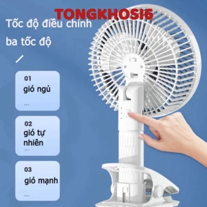 Quạt Kẹp Đa Năng Để Bàn SUPER 3IN1 Kẹp Bàn- Kẹp Điện Thoại Hoặc Gắn Bàn Quạt Cầm Tay Nhỏ Gọn Tiện Dụng, Quạt Mini Để Bàn