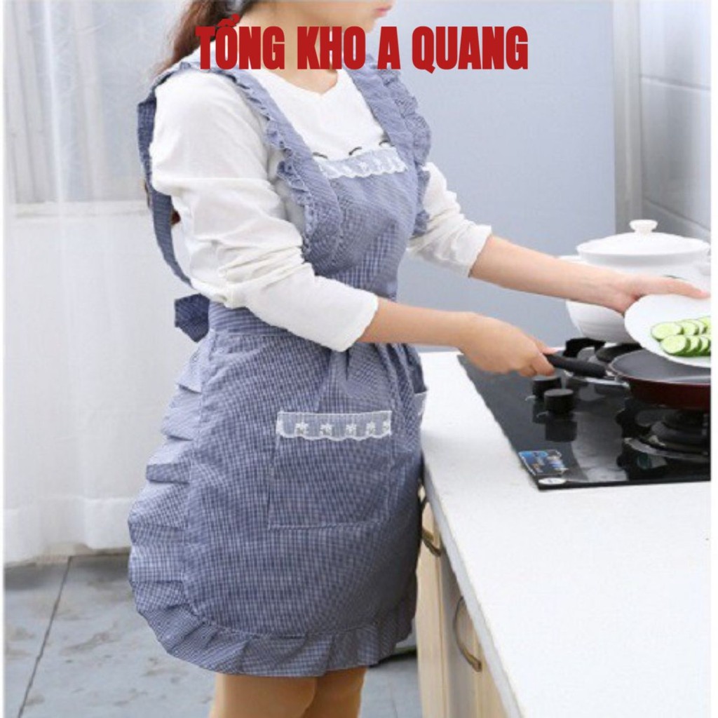 Tạp Dề Cao Cấp Hàn Quốc Chống Thấm Nước, Chống Bám Bẩn Hiệu Quả [Hàng có sẵn]