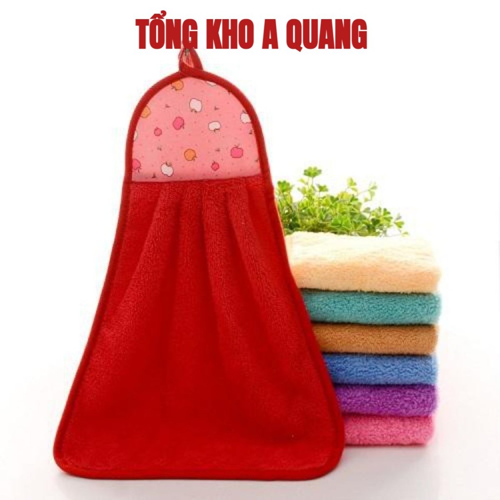 Khăn lau tay - Khăn treo bếp - Khăn lau có móc treo - Khăn tiện dụng