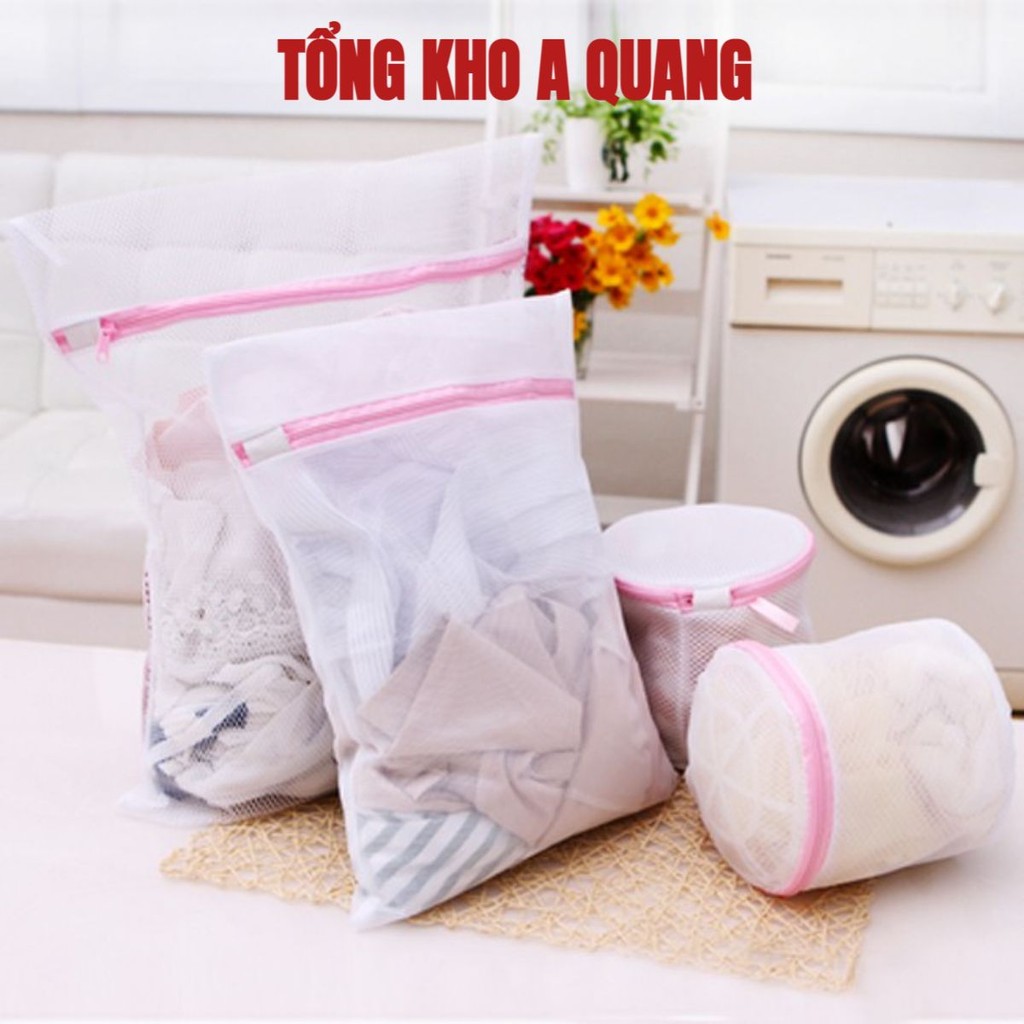 Set 5 Túi Lưới Giặt Đựng Quần Áo, Đồ Lót Trong Máy Giặt Đủ Kích Thước- Túi Giặt Bảo Quản Quần Áo AK5