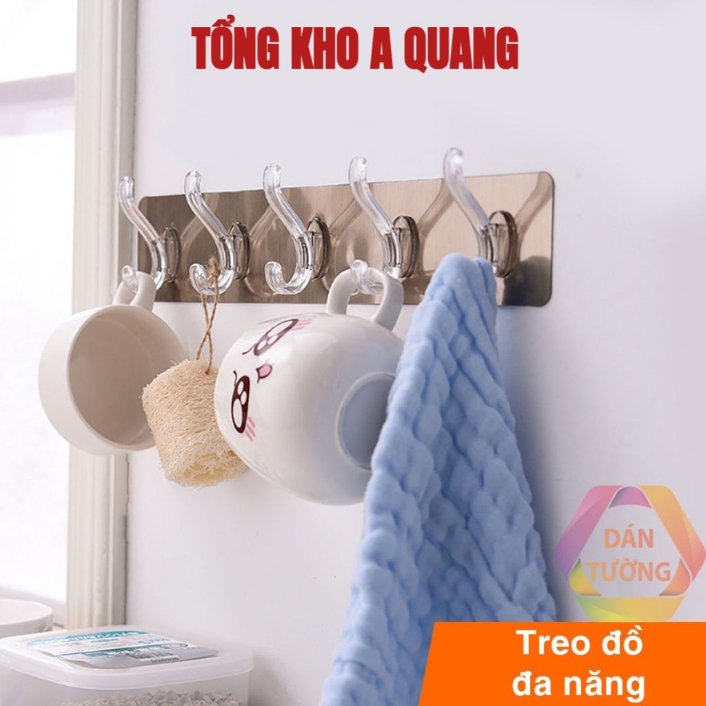 Móc Dán Tường Chịu Lực Treo Quần Áo Vật Dụng Đa Năng, Miếng Dán Tường Siêu Dính Dán Mọi Bề Mặt AK569