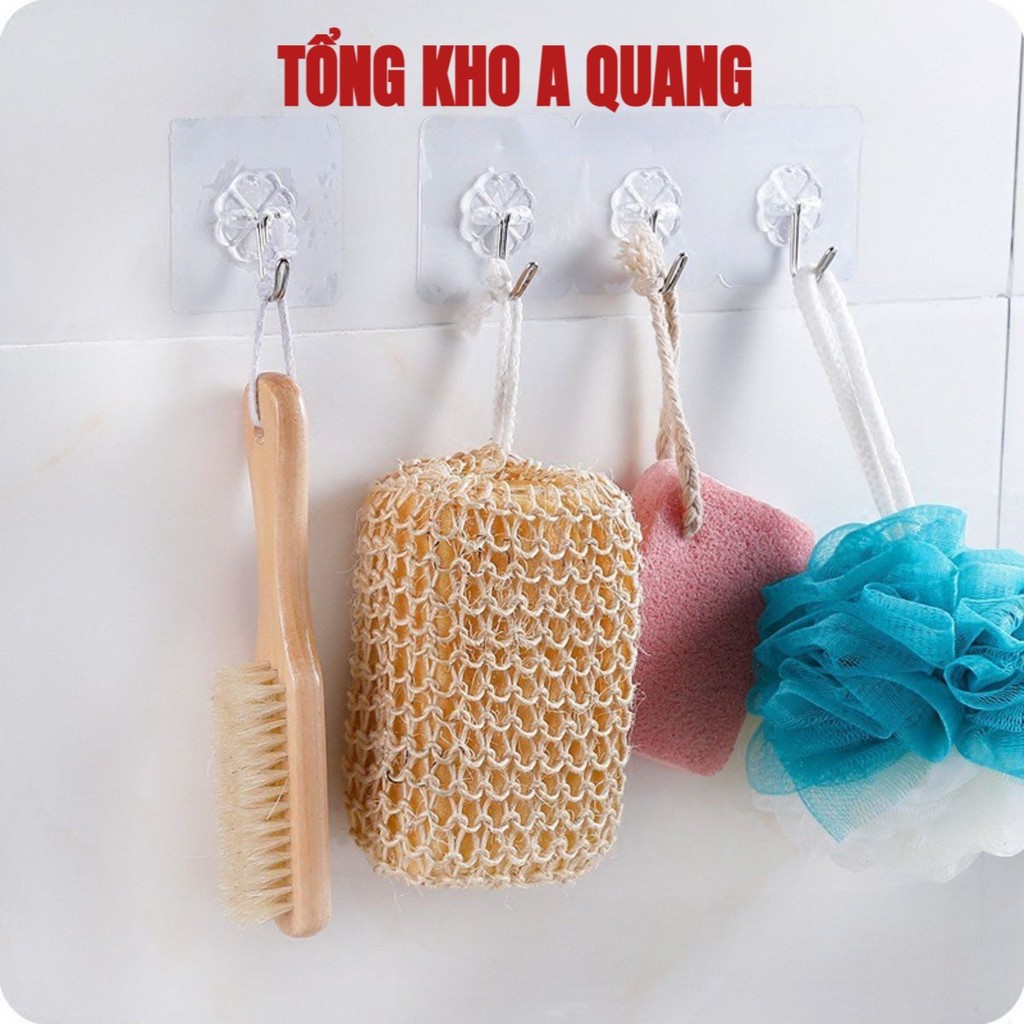 (COMBO 20) Móc Dán Tường Treo Đồ Trong Suốt AK9- Móc Dính Cường Lực Thần Thánh Gắn Siêu Dính Đa Năng - 6X6Cm