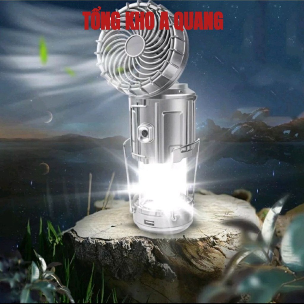 Đèn bão LED Năng Lượng Mặt Trời Đa Năng 3 Trong 1 Tích Hợp , Đèn Pin, Sạc Điện Thoại Tiện Lợi , Đèn Chống Bão- AK368