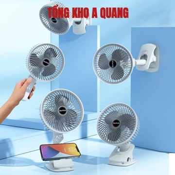 Quạt Kẹp Đa Năng Để Bàn SUPER 3IN1 Kẹp Bàn- Kẹp Điện Thoại Hoặc Gắn Bàn Quạt Cầm Tay Nhỏ Gọn Tiện Dụng, Quạt Mini Để Bàn