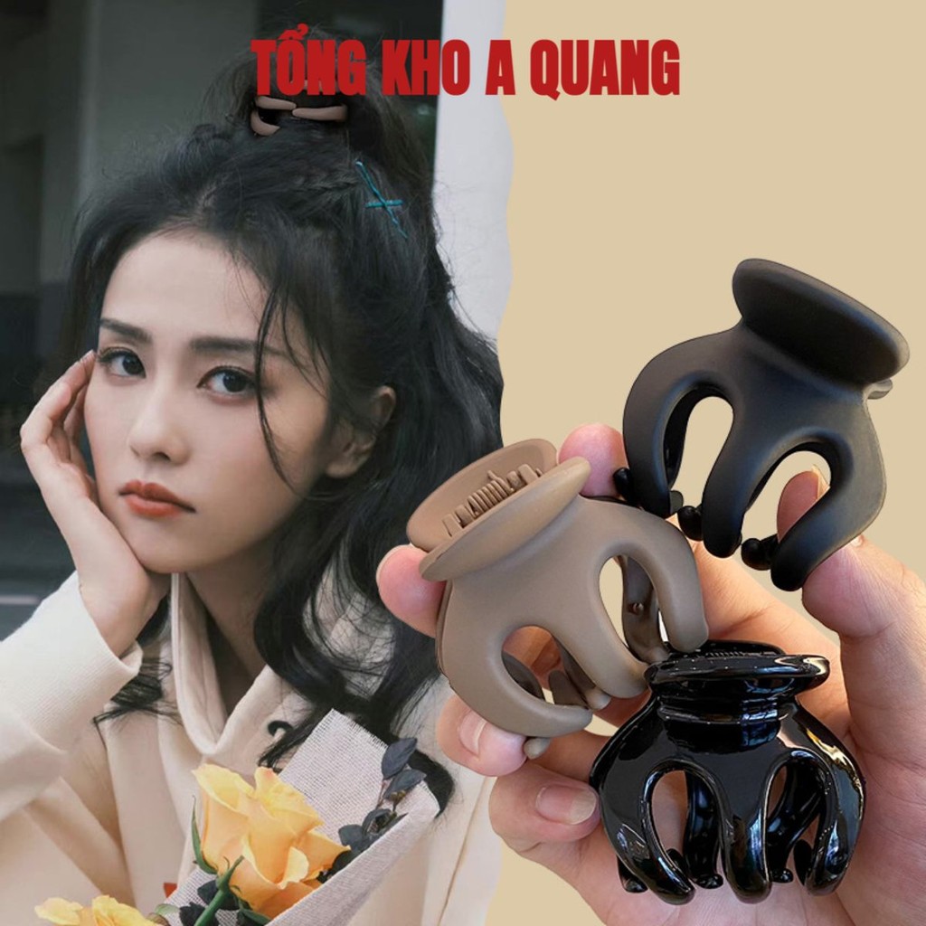 Kẹp tóc càng cua bạch tuộc nhựa nhiều kích thước, Kẹp Càng Cua 3 Răng, 5 Răng trong suốt/ nhám/ bóng / kẹp tóc CHẮC BỀN