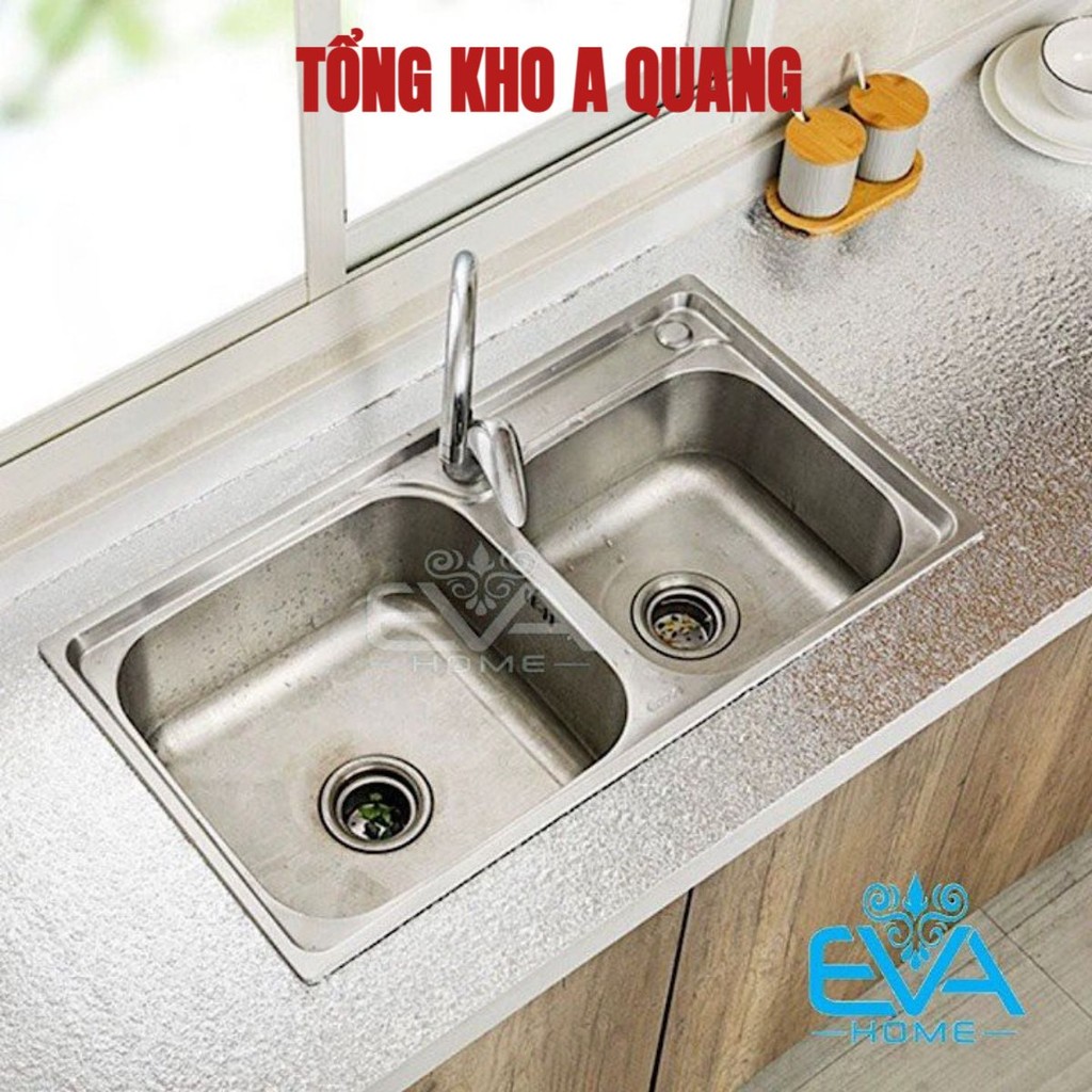 (Khổ 2METX60CM) Cuộn Giấy Bạc Dán Bếp Cách Nhiệt, Miếng Decal Dán Tường Nhà Bếp Chống Thấm Bền Đẹp