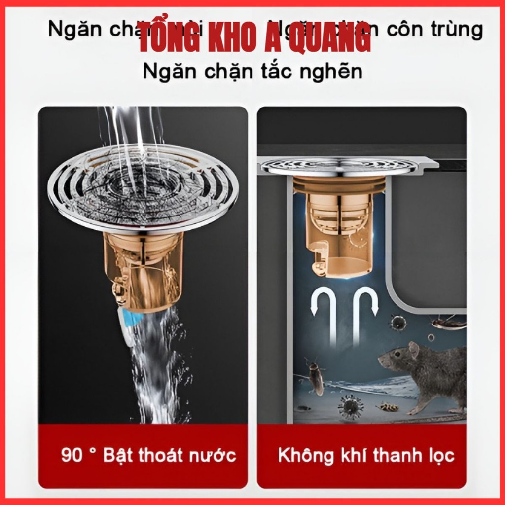[COMBO 10]Nắp Cống Ngăn Mùi Hôi Chất Liệu Nhựa ABS Cao Câp Chặn Chống Mùi Hôi Chống Côn Trùng Xâm Nhập