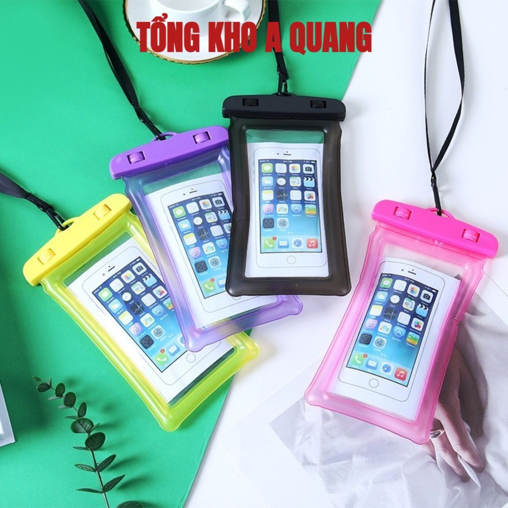 (COMBO 2) Túi Đựng Điện Thoại Chống Nước, Túi Chống Thấm Nước Cho Điện Thoại Kèm Dây Đeo Đi Biển Đi Bơi Họa Tiết