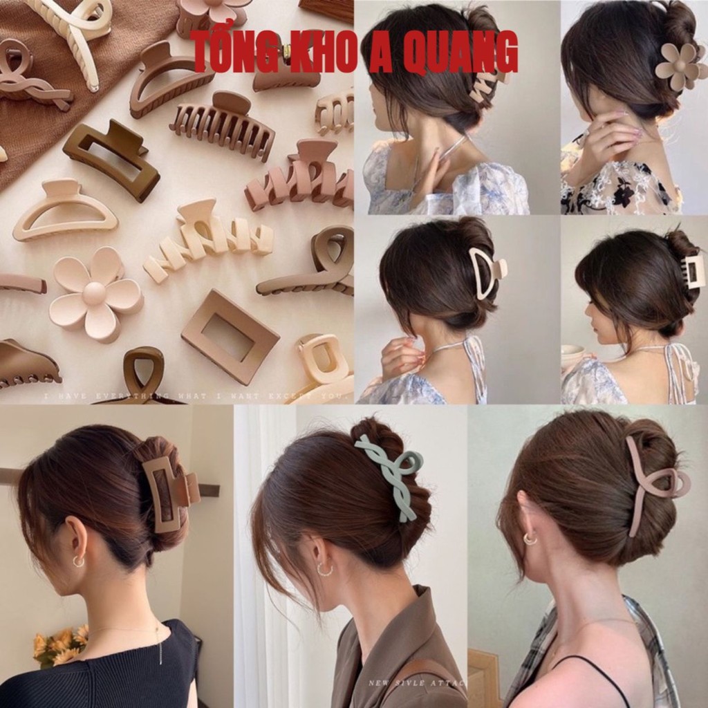 Set 10 Chiếc Kẹp Tóc Càng Cua Mix Mẫu Style Korea Cho Nữ- Kẹp Tóc Cặp Tóc Càng Cua Đủ Hình Nhiều Màu