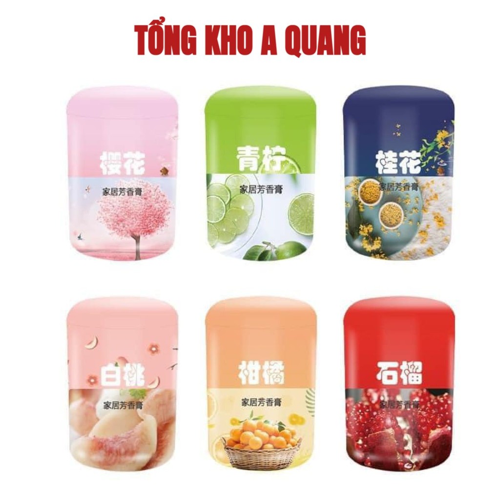 Sáp Thơm Phòng Khử Mùi AK569 Hương Thơm Hoa Quả Tự Nhiên 【Lọ Sáp Hình Trụ 90g】