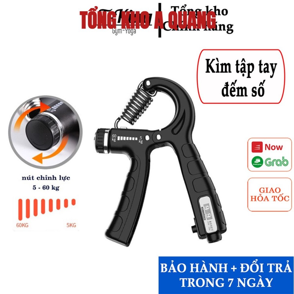 Dụng Cụ Tập Cơ Tay Kìm R Xịn, Bóp Tay, Tập Cơ Tay Dụng Cụ Tập Gym Tại Nhà Điều Chỉnh Lực 5-60kg Có Đếm Số Tự Động