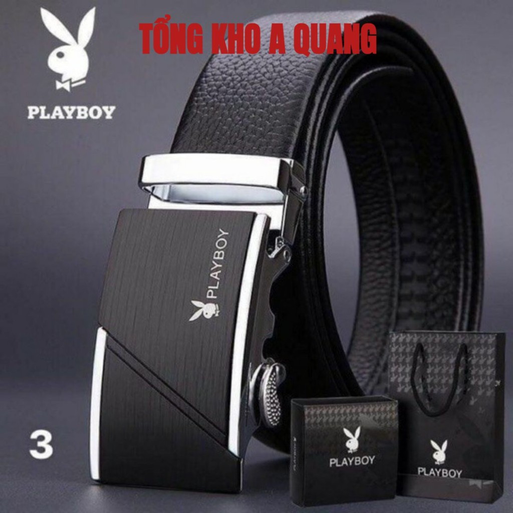 Thắt lưng da nam hàng hiệu cao cấp, thắt lưng đẹp khóa tự động Dây nịt nam nhập khẩu chính hãng Hàn Quốc TLO190