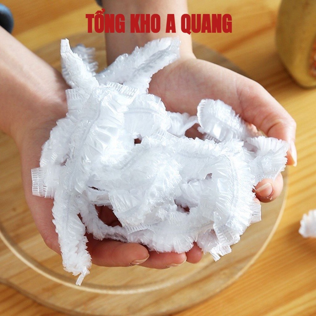[COMBO 10 TÚI ] Túi màng bọc thực phẩm JYoohome chất liệu PE co dãn có chun siêu dai, Túi gấu bọc đồ ăn